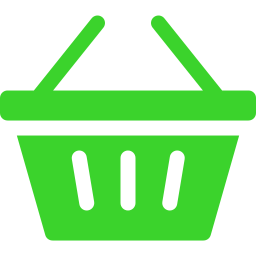 green shopping basket icon